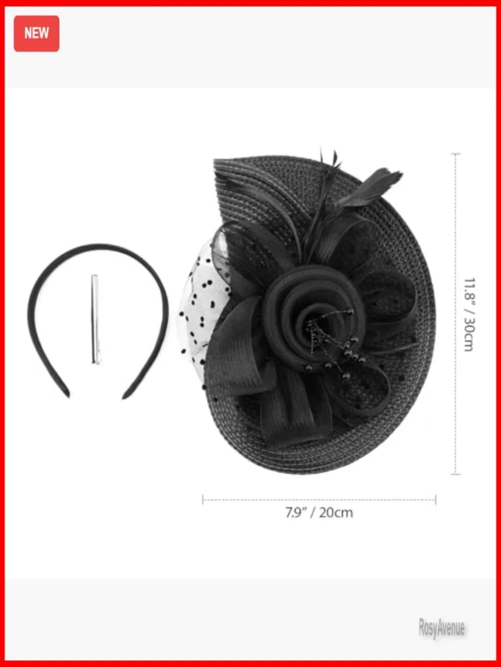Vintage Derby Hat with Feathers and Mesh Veil for Special Occasions